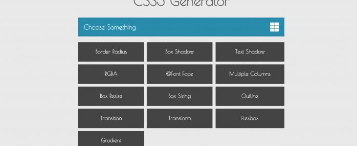 Generador de código CSS3